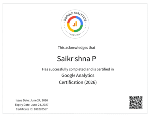 Google Analytics Certification