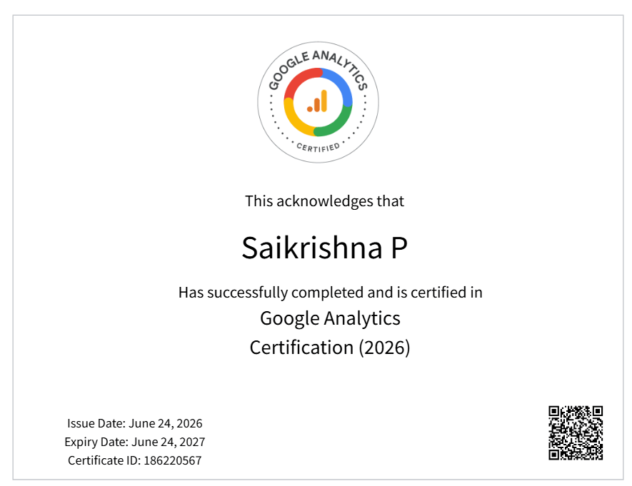 Google Analytics Certification